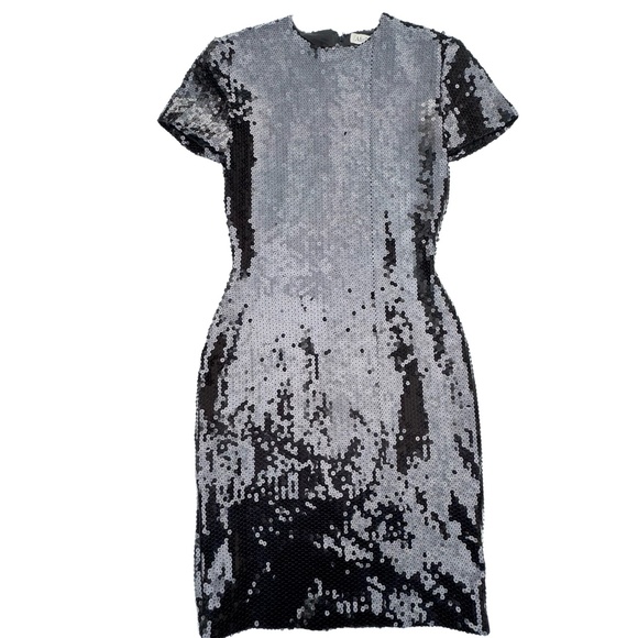 Vintage Ann Taylor Sequin Sheath Dress Made in Korea – Size 2 Holiday Glam - Picture 2 of 11